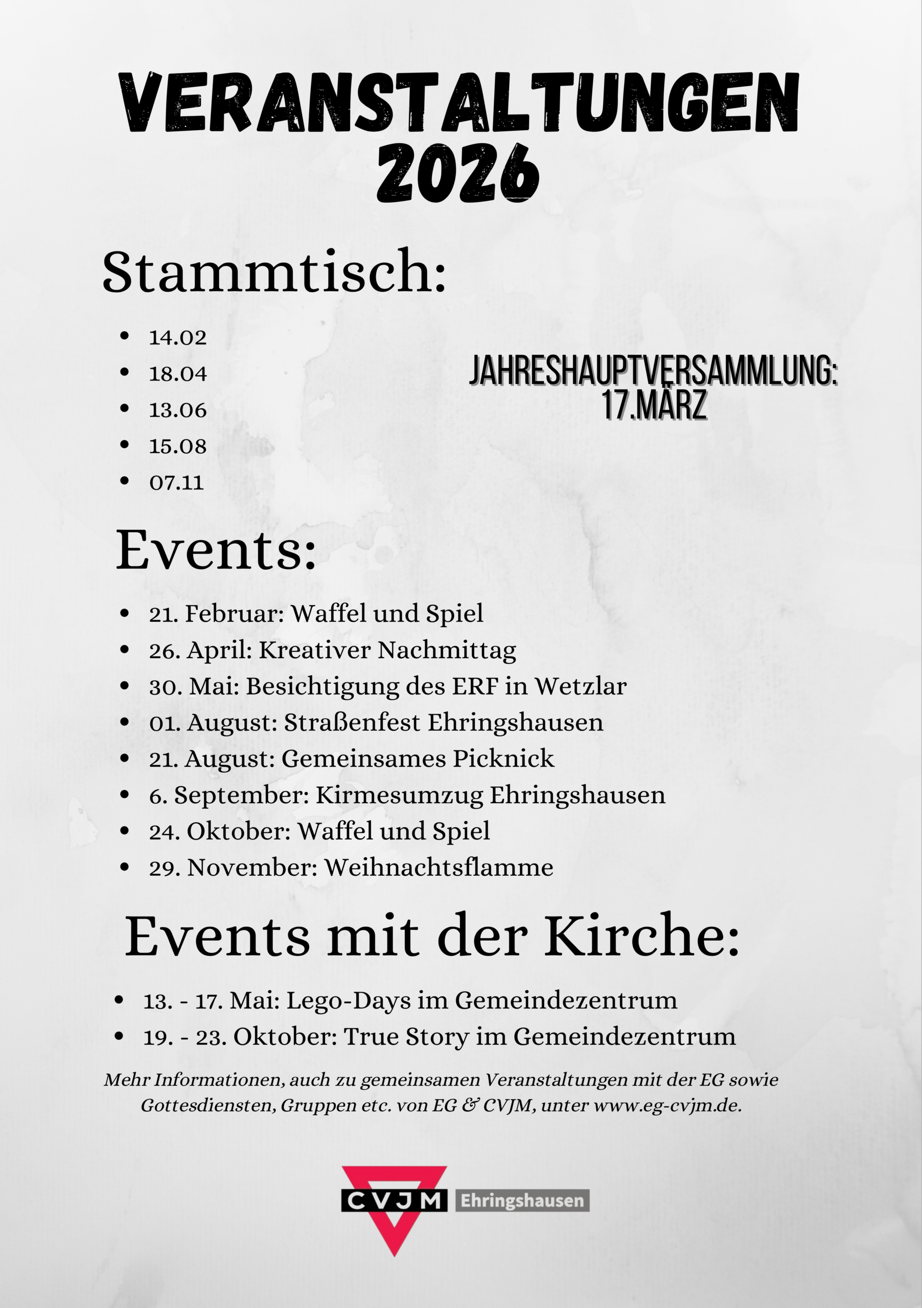 Veranstaltungen 2026